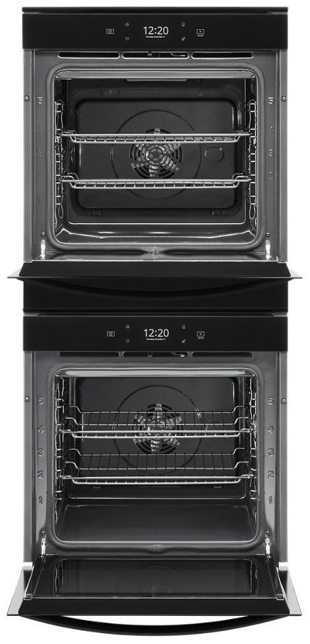 Whirlpool® 24" Black Double Electric Wall Oven-1