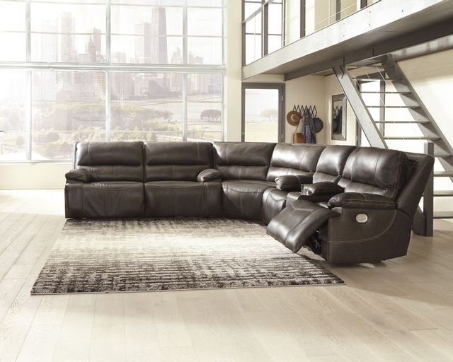 Macor Limited Leather Reclining Sofa, Becker Furniture