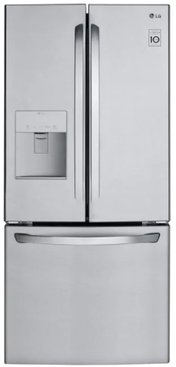 Réfrigérateur à portes françaises de 30 po LG® de 21,8 pi³ - Acier inoxydable résistant aux traces de doigts 0