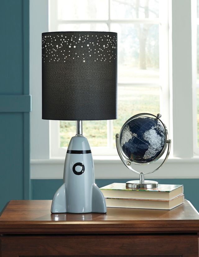 Signature Design by Ashley® Cale Gray/Black Table Lamp-1
