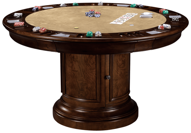Howard Miller® Round Hampton Cherry Pub and Game Table 1