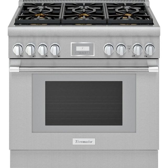 Thermador® Harmony® 36" Stainless Steel Professional Dual Fuel Range 0