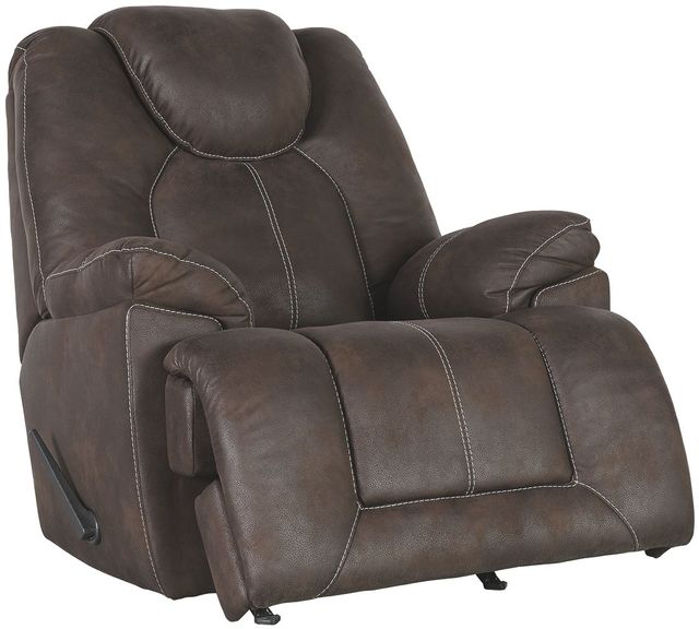 Signature Design by Ashley® Warrior Fortress Coffee Rocker Recliner 1