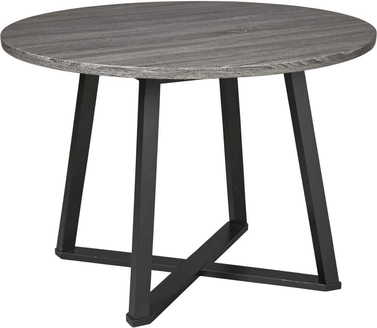 Signature Design by Ashley® Centiar Gray/Black Round Dining Room Table