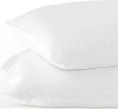 Cariloha Resort 2-Piece Bamboo Viscose White Standard Pillowcase Set