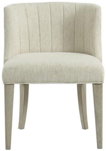 Riverside Furniture Cascade Dovetail/Gray Upholstered Curved Back Side ...