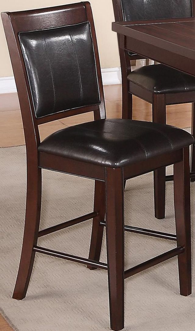 Crown Mark Fulton Brown Counter Height Dining Side Chair-2