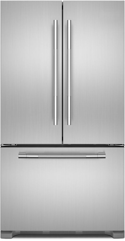 Jenn-Air® RISE™ 21.9 Cu. Ft. Stainless Steel Freestanding French Door Refrigerator-1