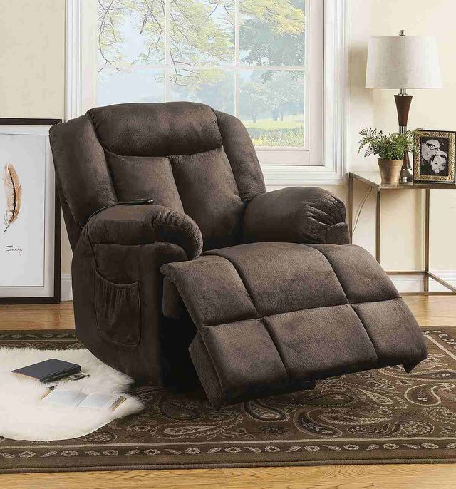 Coaster® Chocolate Power Lift Recliner With Wired Remote 5