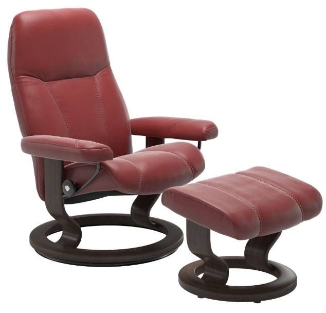 Stressless® by Ekornes® Consul Large Classic Base Chair and Ottoman
