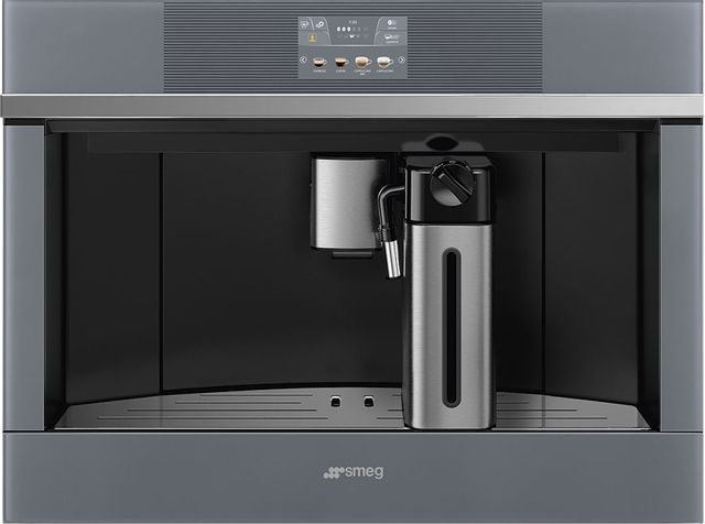 Smeg Linea 24" Mystic Gray Fully Automatic Coffee System-0