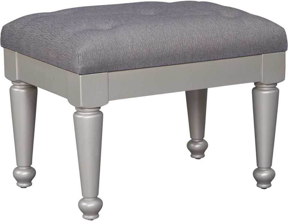 Signature Design by Ashley® Coralayne Silver Upholstered Stool