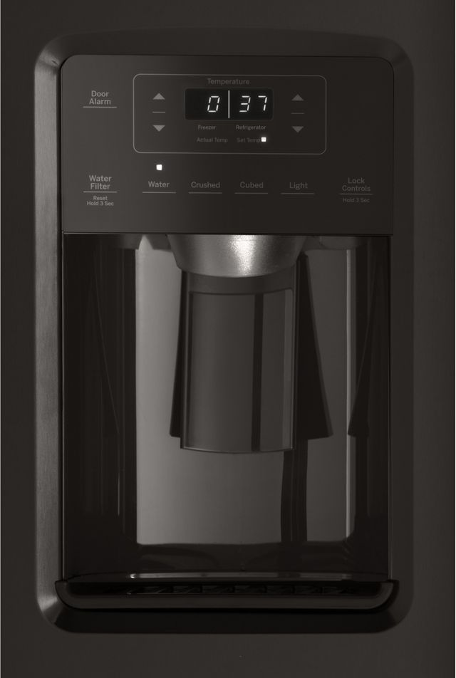 GE® 25.1 Cu. Ft. Black Stainless Steel Side-By-Side Refrigerator 5