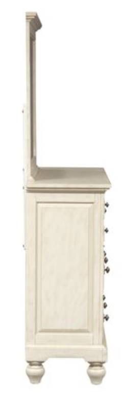 Liberty High Country Antique White Dresser & Mirror 3