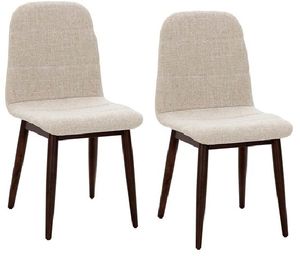 Progressive® Furniture Briarwood 2-Piece Espresso/Off-White Dining Chair Set