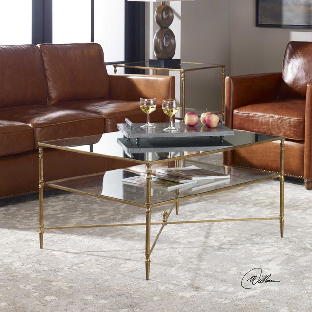 Uttermost® Henzler Glass Coffee Table 1