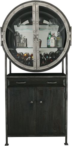 Milana Bar and Wine Cabinet (Grey)