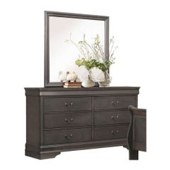 Homelegance Mayville Grey Dresser & Mirror