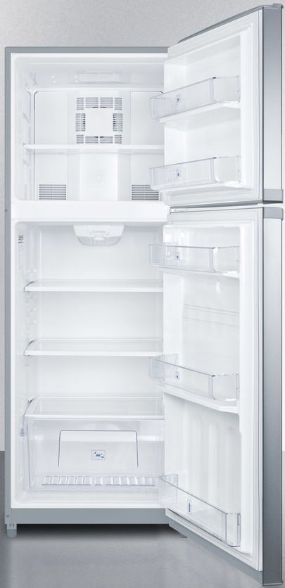 Summit® 12.9 Cu. Ft. Stainless Steel Counter Depth Top Freezer Refrigerator-2