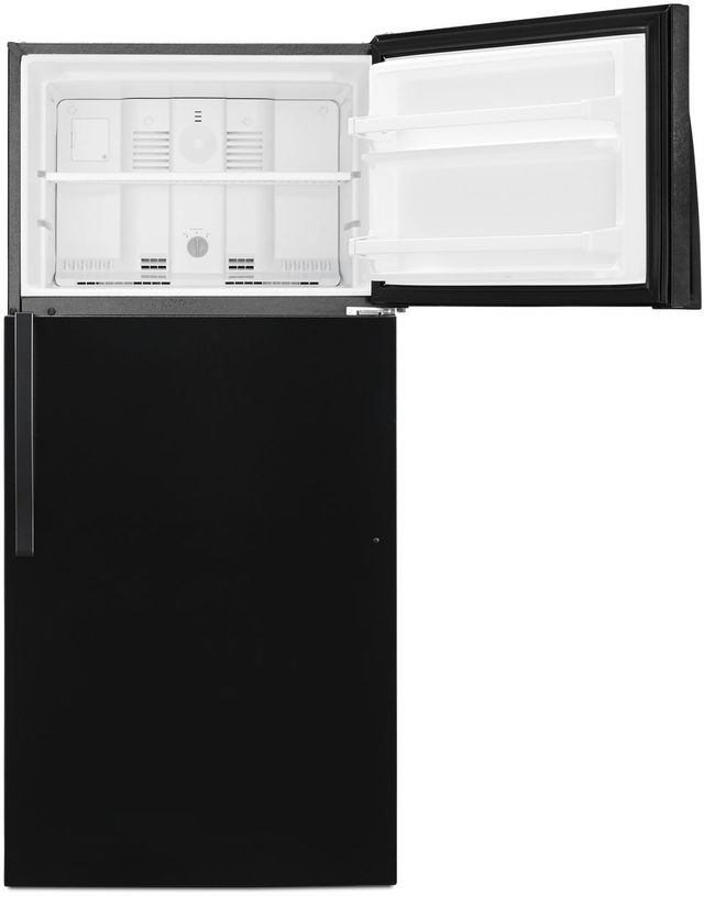 Whirlpool® 14.3 Cu. Ft. Top Freezer Refrigerator-Black-2