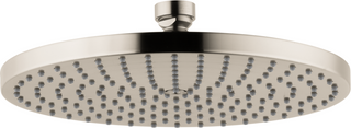 Axor Brushed Nickel 2.5 GPM Downpour 240 AIR 1-Jet Showerhead