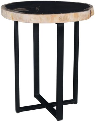 Classic Home Merlin Black & White Accent Table