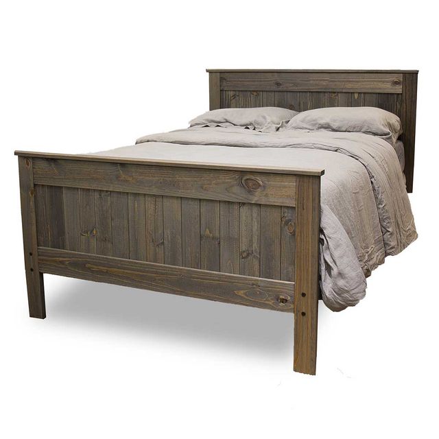 Pine Crafter Furniture Walnut Twin Mate's Bed-0