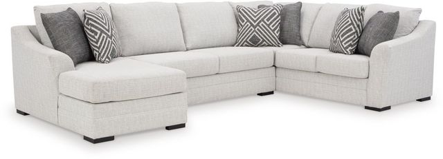 Benchcraft® Koralynn 3-Piece Stone Right-Arm Facing Sectional with Chaise, Becker Furniture