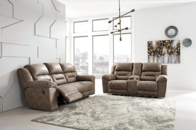 Signature Design by Ashley® Stoneland 2-Piece Fossil Living Room Set with Reclining Sofa 3