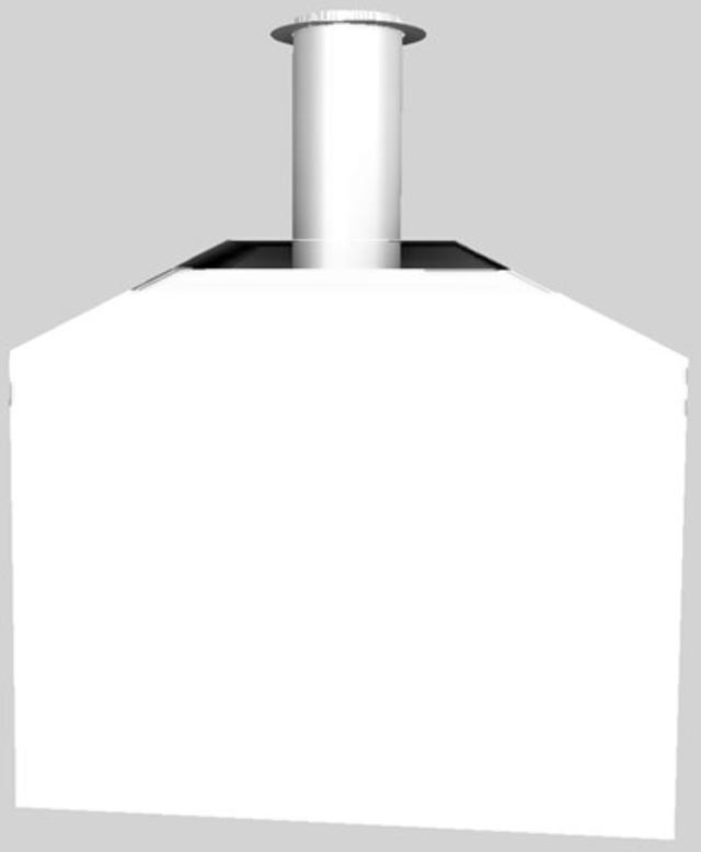 Vent-A-Hood® A Series 48" White Retro Style Wall Mounted Range Hood 4