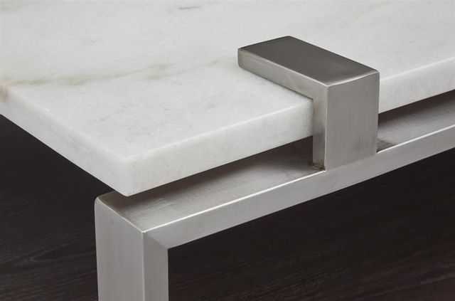 Magnussen® Home Paradox Pearl White Rectangular Cocktail Table 5
