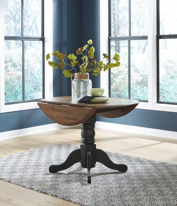 Liberty Carolina Crossing 5-Piece Antique Honey/Black Drop Leaf Dining ...