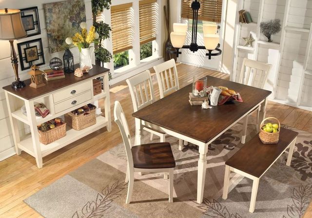 Signature Design by Ashley® Whitesburg Two-tone Dining Room Table 7