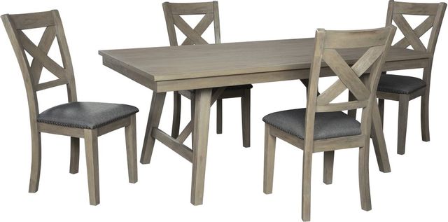 Signature Design by Ashley® Aldwin 5 Piece Gray Dining Room Table Set