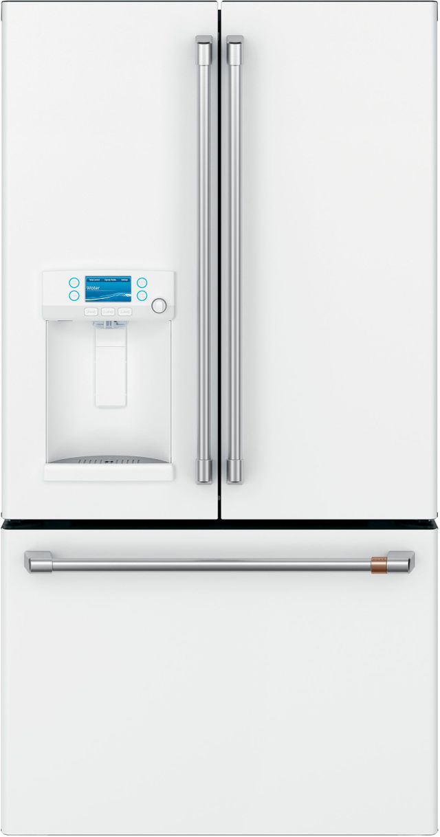 Réfrigérateur à portes françaises à profondeur de comptoir de 36 po Cafe™ de 22,2 pi³ - Blanc mat 5
