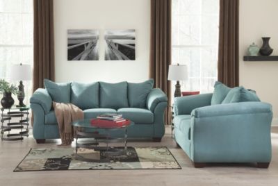 Signature Design by Ashley® Darcy Sky Loveseat 2