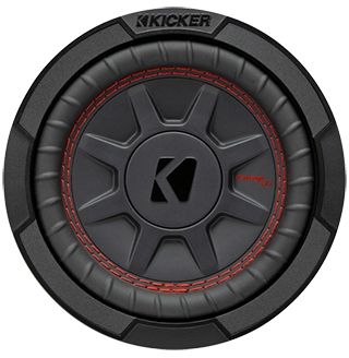 Kicker® CompRT 6.75" Black Car Subwoofer