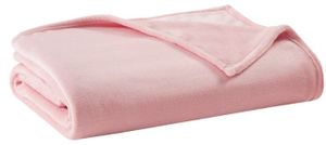 Olliix by Clean Spaces Antimicrobial Plush Blush Full/Queen Blanket