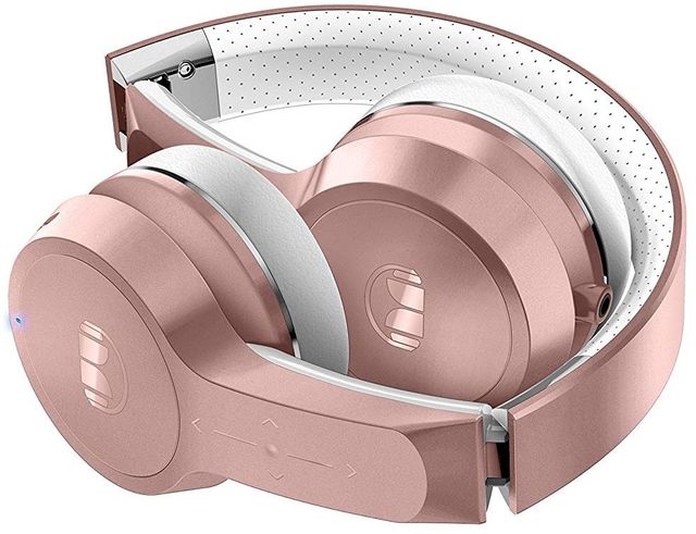 Monster® Clarity BT Wireless Bluetooth Headphones-Rose Gold/White 2