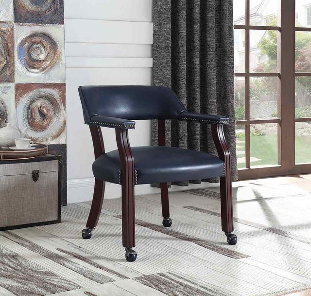 Coaster® Modern Blue Guest Chair-1