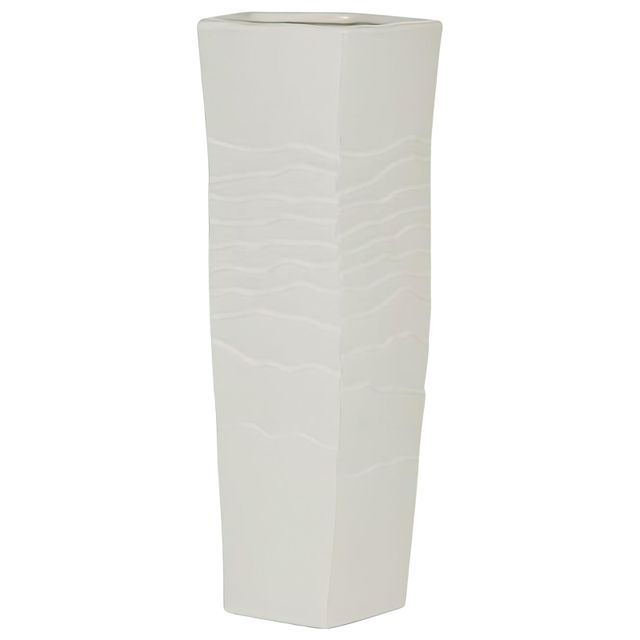 Uma Tall White Ceramic Vase-0