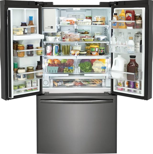 Frigidaire Gallery® 27.8 Cu. Ft. Smudge-Proof® Black Stainless Steel French Door Refrigerator 2