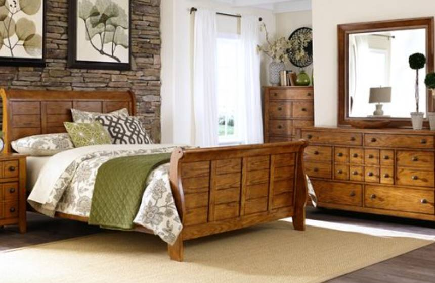 Liberty Grandpas Cabin 3pc Queen Sleigh Bedroom Set