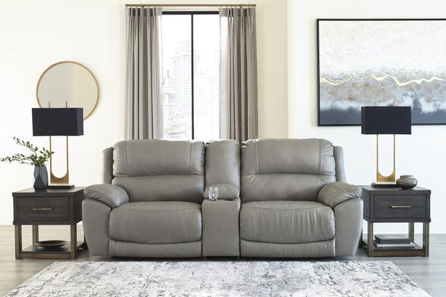 Signature Design by Ashley® Dunleith 3-Piece Gray Power Reclining Sectional-1