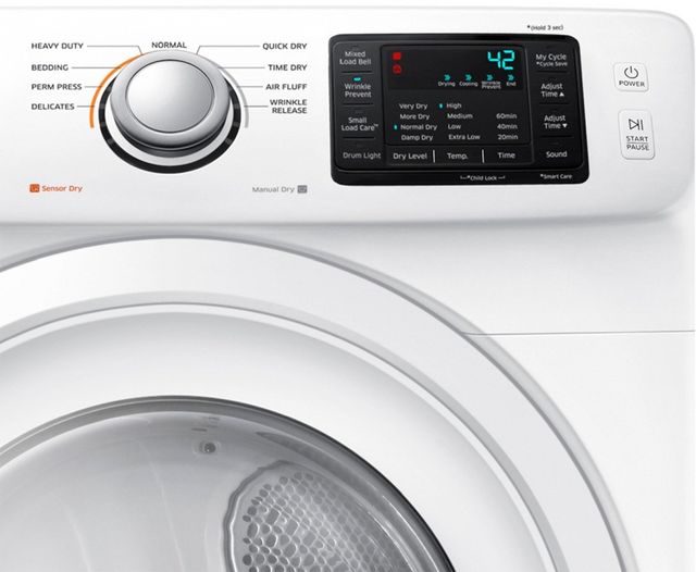 Samsung 5400 Series 7.5 Cu. Ft. White Front Load Electric Dryer 6