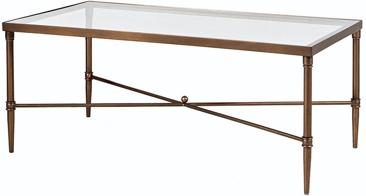 Bronze rectangle store coffee table