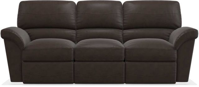 La-Z-Boy® Reese La-Z Time® Leather Dark Brown Full Reclining Sofa 0