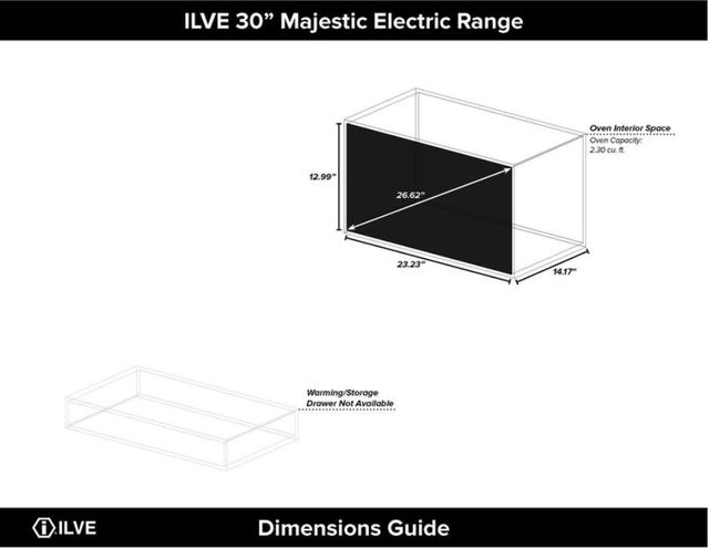 Ilve® Majestic II Series 30" Stainless Steel Free Standing Induction Range 18