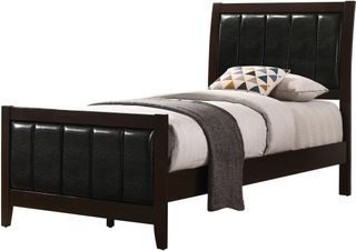 Coaster® Carlton Cappuccino and Black Twin Bed