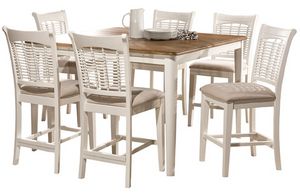 Hillsdale Furniture Bayberry 7-Piece Two-Toned Counter Height Dining Set